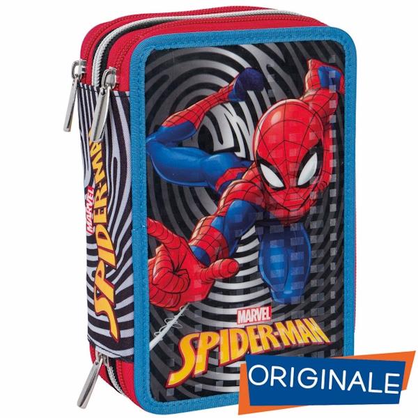 Astuccio 3 cerniere Spiderman Seven - Abc La Cartoleria Pavullo