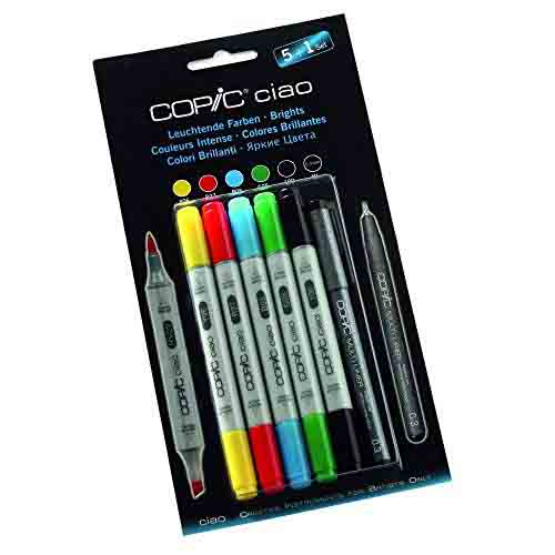 Copic Ciao Markers Set 5+1 Colori brillanti - Abc La Cartoleria Pavullo