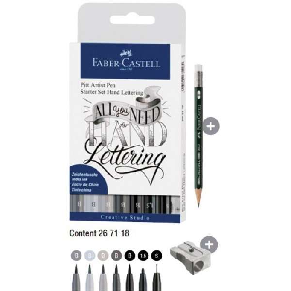 Faber Castell Set Pitt Artist Pen Handlet. starter - Abc La Cartoleria Pavullo