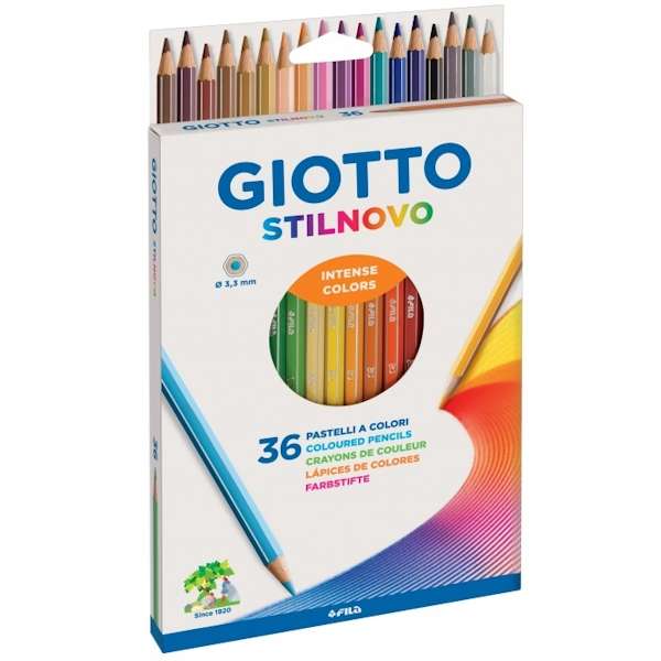 Giotto 236900 - Supermina Scatola Metallo 36 Pastelli Colorati - Vespe Store