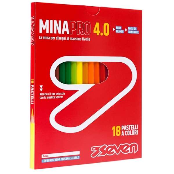 Pastelli Mina Pro 4.0 Seven 18 pz - Abc La Cartoleria