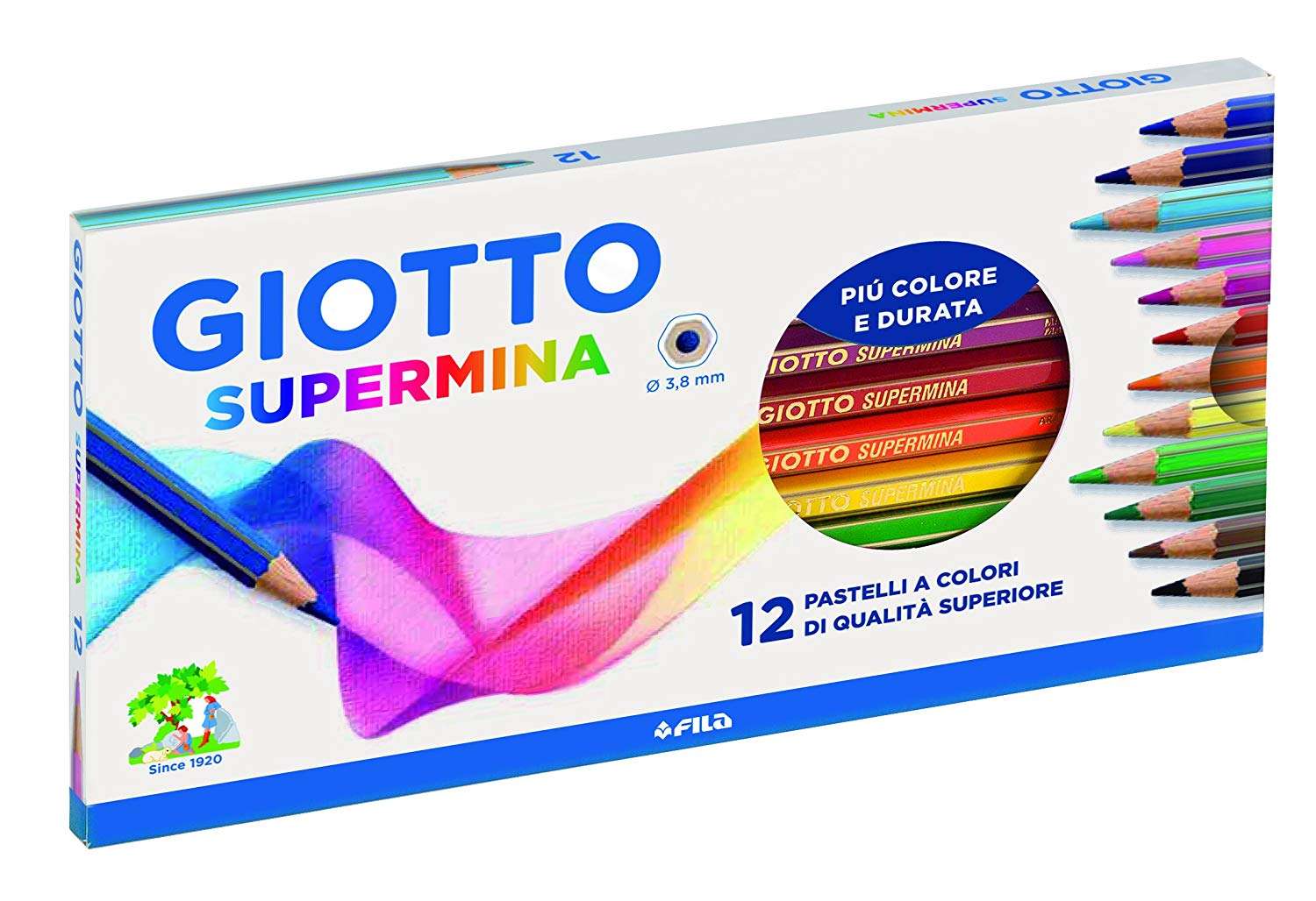 Pastelli Supermina Giotto conf. da 12 - Abc La Cartoleria Pavullo