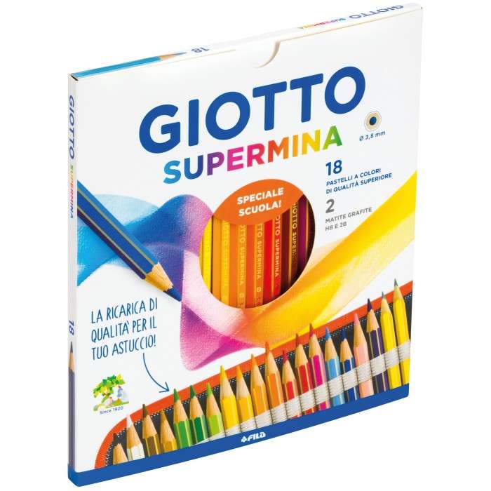astelli Supermina Giotto conf. da 18 - Abc La Cartoleria Pavullo