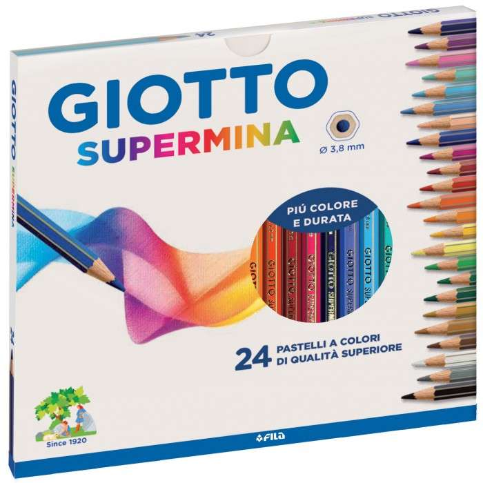 Pastelli Supermina Giotto conf. da 24 - Abc La Cartoleria Pavullo