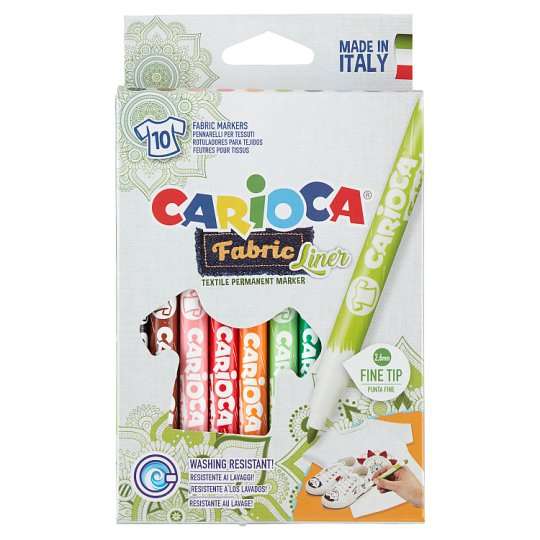 Pennarelli Carioca fabric per tessuto 10 pz - Abc La Cartoleria Pavullo