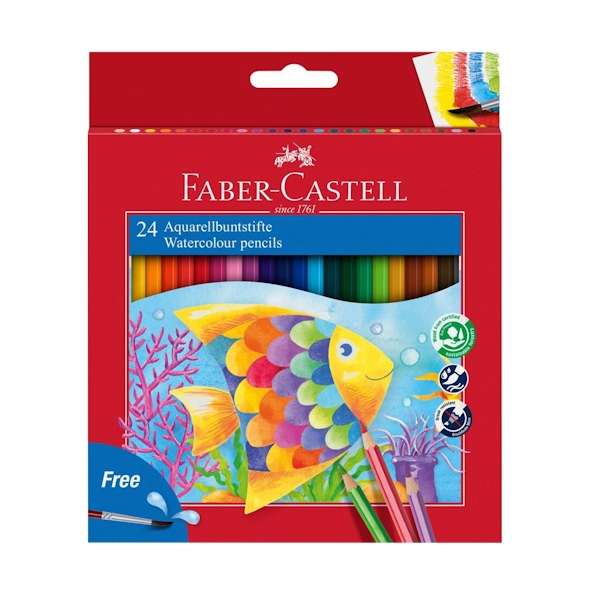 Pastelli Faber Castell Acquerellabili 24 pz - Abc La Cartoleria