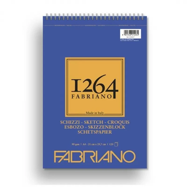 I264 Fabriano Sketch Book A4 90 gr - Abc La Cartoleria