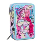 Astuccio 3 zip Sj Colorjam Girl