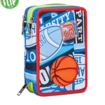 Astuccio 3 zip Sj Realbasket Boy