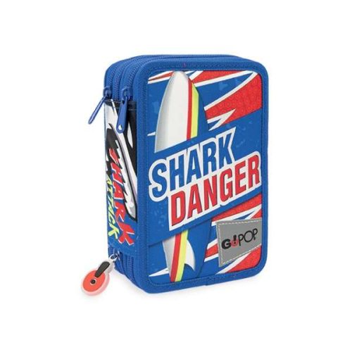 Astuccio Gopop Triplo Shark 3 zip Giochi Preziosi