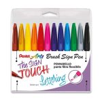 Brush Sign Pen Pentel 12 pz classic
