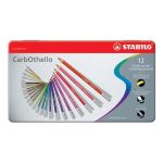 Pastelli Stabilo CarbOthello - scatola metallo 12 pz