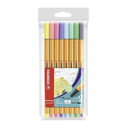 Pennarelli Stabilo Point 88 Pastel  8 pz