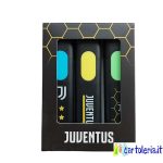 Set 3 evidenziatori Juve