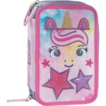 Astuccio 3 zip Mofumofu Unicorn - Abc La Cartoleria