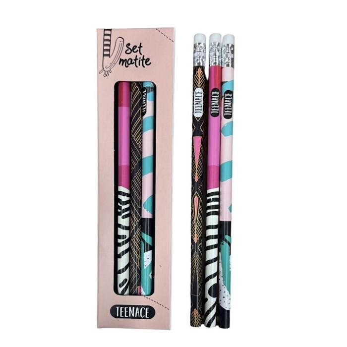 Matite Teenace - Set 3 pezzi - Abc La Cartoleria Matite Teenace - Set 3 pezzi - Abc La Cartoleria
