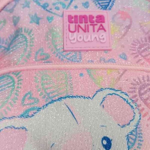 Mini zainetto Tinta Unita Glamour rosa con glitter - Abc La Cartoleria