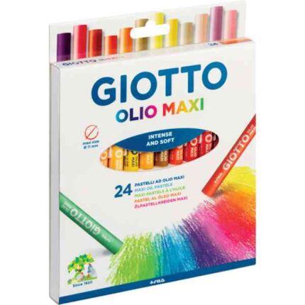 Pastelli a olio Giotto maxi 24 pz - Abc La Cartoleria