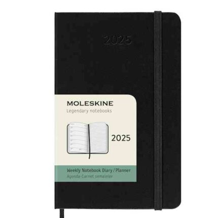 Agenda Sett. Moleskine PK Nera Rig. 2025 - Abc La Cartoleria