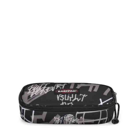 Astuccio ovale Eastpak Street Tags Black - Abc La Cartoleria