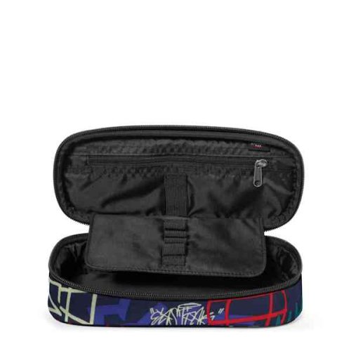 Astuccio ovale Eastpak Street Tags Blu - Abc La Cartoleria