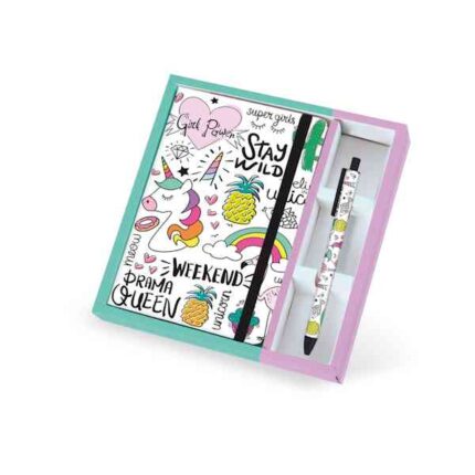 Notebook + penna I_Total A5 Unicorn - Abc La Cartoleria