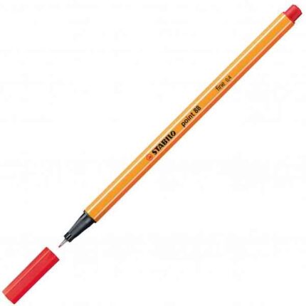 Fineliner Stabilo point 88 Rosso Neon 88-040 - Abc La Cartoleria