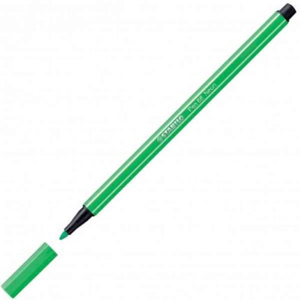 Pennarello Pen 68 Stabilo Verde Fluo 68-033 - Abc La Cartoleria