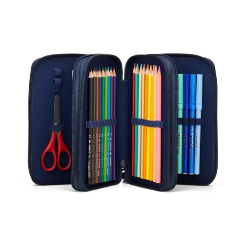 Astuccio 3 zip Ergobag AtmosBear-Abc La Cartoleria