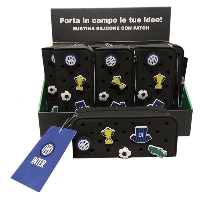 Astuccio in silicone Inter con pins - Abc La Cartoleria