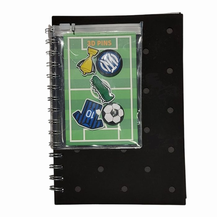 Notebook Inter con pins - Abc La Cartoleria Notebook Inter con pins - Abc La Cartoleria