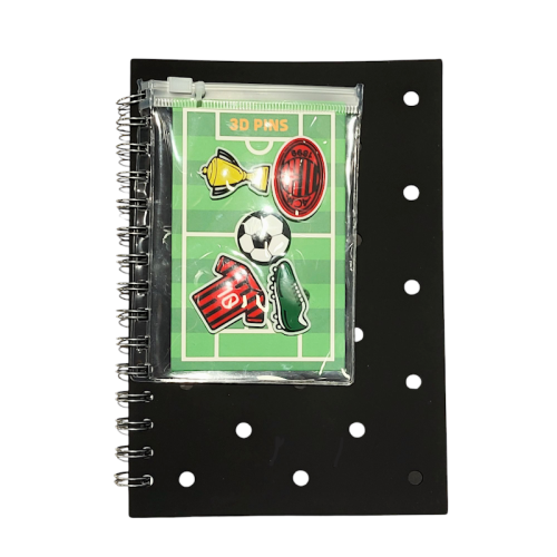 Notebook Milan con pins - Abc La Cartoleria