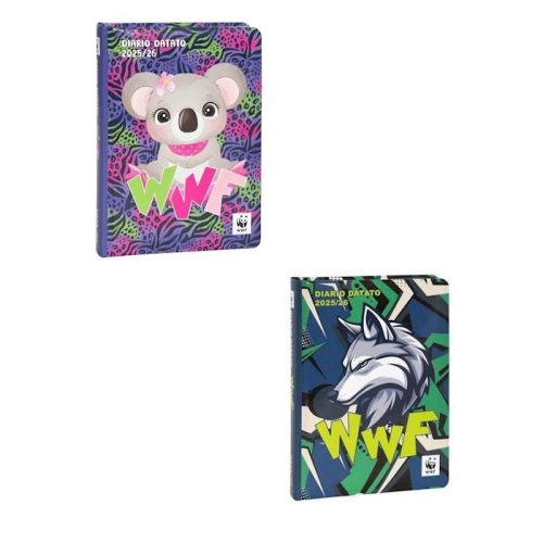 Diario scuola Wwf illustrato 2025-2026 - Abc La Cartoleria