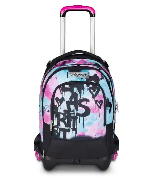 Trolley Seven Jack-3WD Detach Quick Graffiti Girl1 - Abc La Cartoleria Pavullo