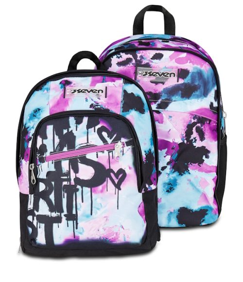 Zaino Seven Dual Detach - Quick Graffiti Girl2- Abc La Cartoleria Pavullo