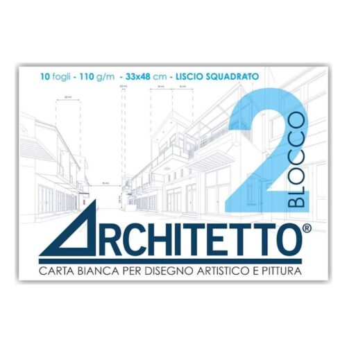 album disegno Architetto B2 24×33 Liscio squadrato - Abc La Cartoleria