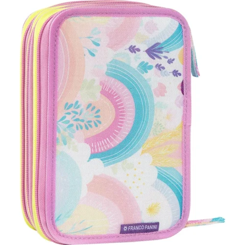 Astuccio 3 zip Mofumofu Unicorno2 - Abc La Cartoleria