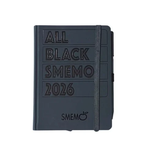 Diario Smemo 16 mesi all black 2025-2026 - Abc La Cartoleria
