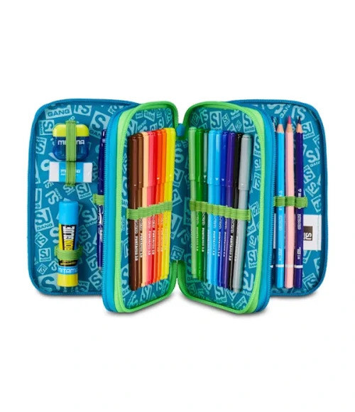 Astuccio 3 zip Sj Gang Air Tiger1 - Abc La Cartoleria