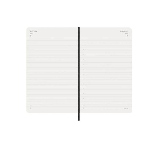 Agenda Gior. Moleskine LG Nera Mor. 2026 - Abc La Cartoleria