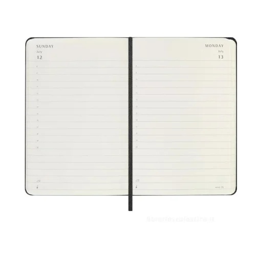 Agenda Gior. Moleskine Pk Nera Rig. 2026 - Abc La Cartoleria