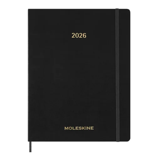 Planner sett. Moleskine 15 mesi 2025-2026 nero - Abc La cartoleria