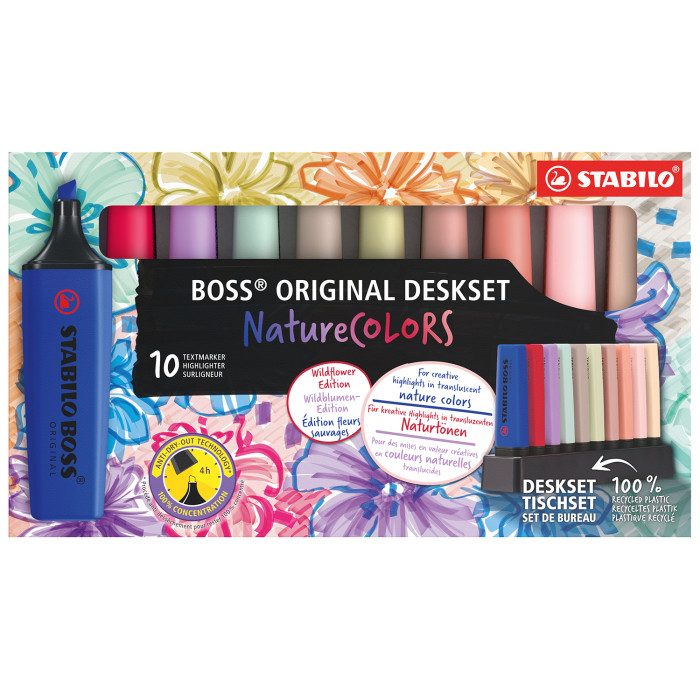 Evidenziatori Stabilo Boss Nature Colors conf. 10 pz - Abc La Cartoleria Evidenziatori Stabilo Boss Nature Colors conf. 10 pz - Abc La Cartoleria