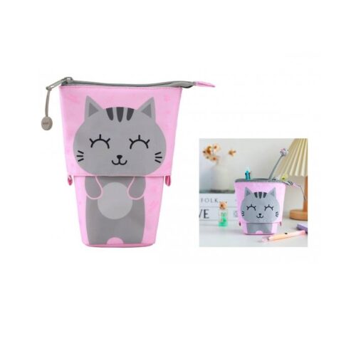 Astuccio Pop-Up Grey Cat I Total - Abc La cartoleria