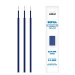 Refil penne cancell. I-Total con tappo 3 pz blu - Abc La Cartoleria