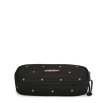 Astuccio ovale Eastpak Dots Black Silver - Abc La Cartoleria