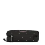Astuccio ovale Eastpak Dots Black Silver - Abc La Cartoleria