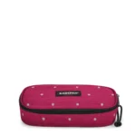 Astuccio ovale Eastpak Dots Wine Silver - Abc La Cartoleria