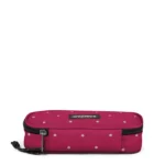 Astuccio ovale Eastpak Dots Wine Silver - Abc La Cartoleria