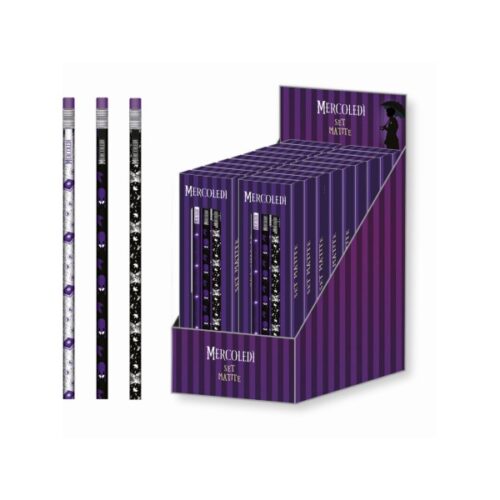 Matite Mercoledì - set 3 pz - Abc La Cartoleria